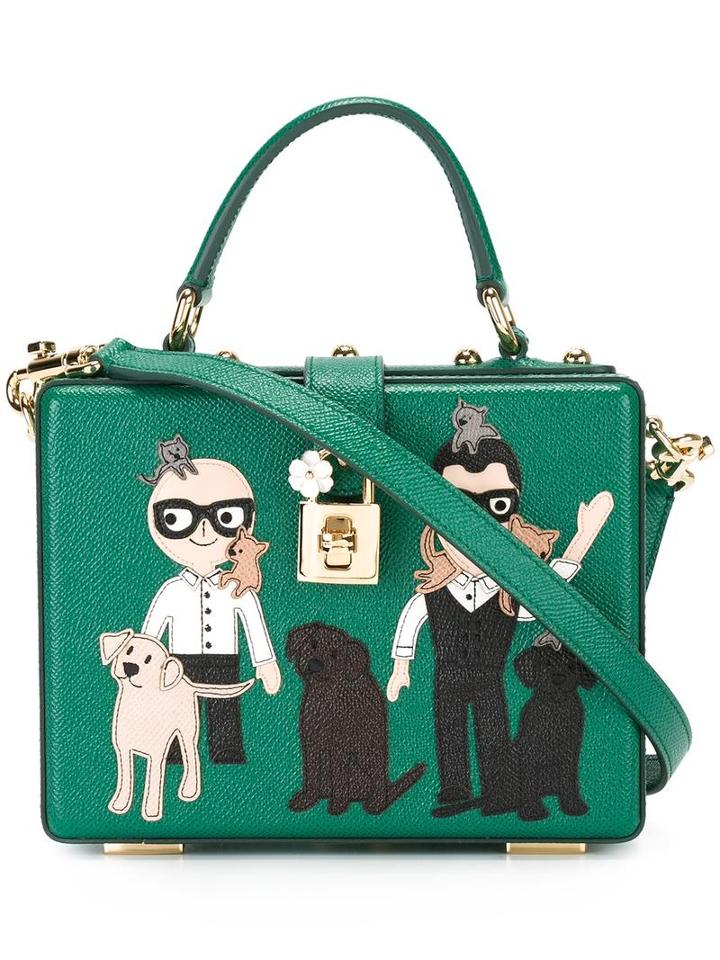 Dolce & Gabbana Small 'dolce' Box Tote, Women's, Green
