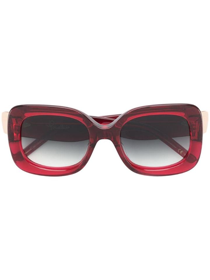 Pomellato Eyewear Square Oversized Sunglasses - Red