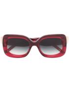 Pomellato Eyewear Square Oversized Sunglasses - Red