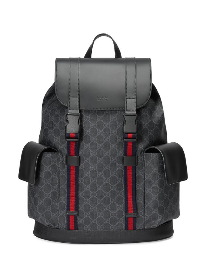 Gucci Soft Gg Supreme Backpack - Black