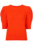Carolina Herrera Short Sleeve Knit - Yellow & Orange