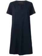 Incentive! Cashmere Oversized V-neck Dress - Blue