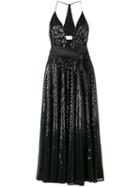Racil - Sequinned Halterneck Dress - Women - Polyester/viscose - 38, Women's, Black, Polyester/viscose