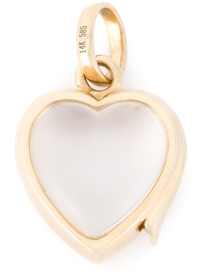 Loquet Large Heart Locket, Women's, Metallic