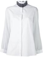 Fabiana Filippi Contrast Ruffle Collar Shirt