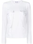 Comme Des Garçons Comme Des Garçons Pocket Front Jersey Top - White