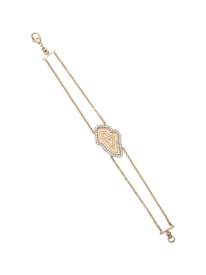 Kimberly Mcdonald Double Chain Medallion Bracelet - Metallic
