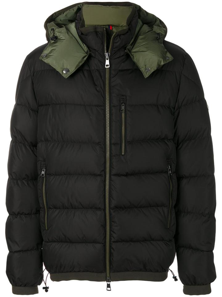 Moncler Hooded Padded Jacket - Black