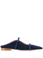 Malone Souliers Maureen Crystal Embellished Ballerinas - Blue