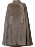 By. Bonnie Young Cape Coat, Women's, Size: 6, Grey, Alpaca/virgin Wool