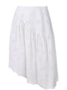 Simone Rocha Broderie Anglaise Asymmetric Skirt - White