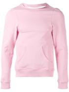 Dust Split-open Back Sweatshirt - Pink & Purple