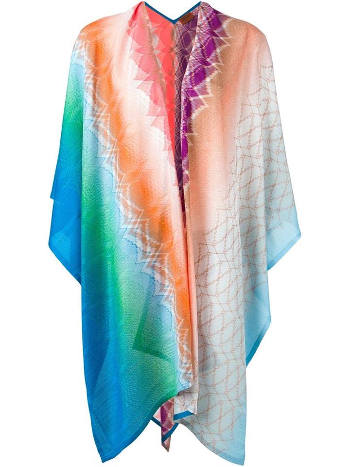 Missoni Digital Effect Knit Poncho