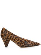 Fabio Rusconi Nobel Leopard Pumps - Brown