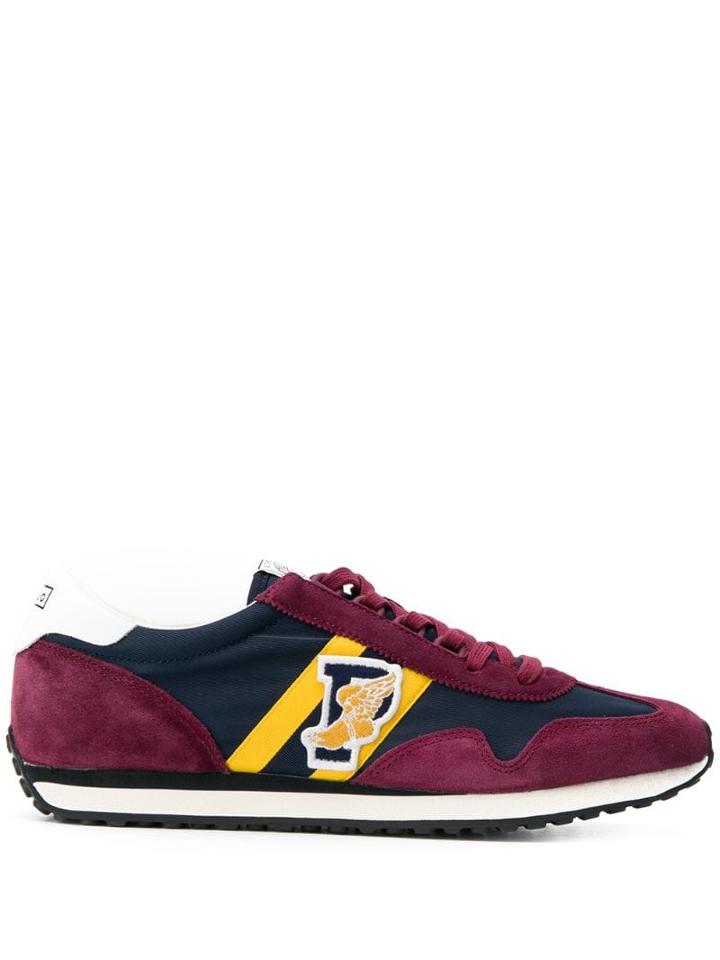 Polo Ralph Lauren Logo Panelled Sneakers - Blue