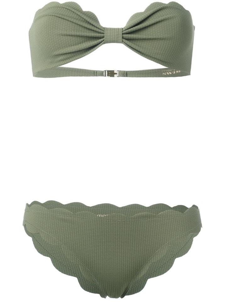 Marysia Antibes Strapless Bikini, Women's, Size: Medium, Green, Polyamide/spandex/elastane