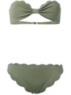Marysia Antibes Strapless Bikini, Women's, Size: Medium, Green, Polyamide/spandex/elastane