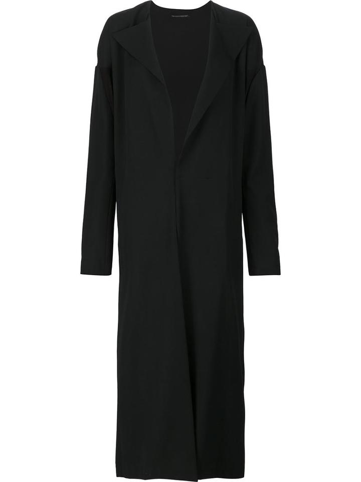 Yohji Yamamoto 'zig-zag' Coat, Women's, Size: 2, Black, Acrylic/polyurethane/cupro/wool