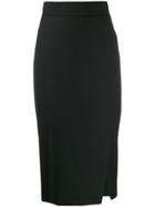 Antonelli Draped Pencil Skirt - Black