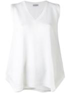 Brunello Cucinelli - Classic Blouse - Women - Silk/linen/flax - M, White, Silk/linen/flax