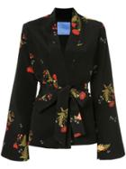 Macgraw Cognac Robe Coat - Black