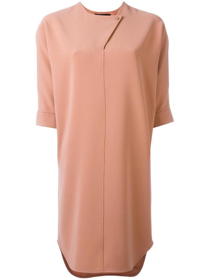 Alexander Wang Minimalistic Shirt Dress, Women's, Size: 2, Pink/purple, Polyester/triacetate