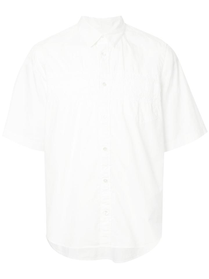 Sacai Shirred Embroidery T-shirt - White