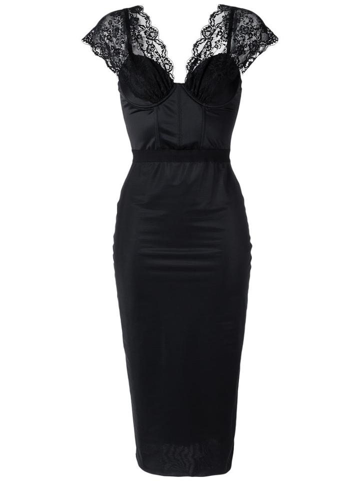 À La Garçonne - Midi Dress - Women - Polyamide/spandex/elastane - Pp, Black, Polyamide/spandex/elastane