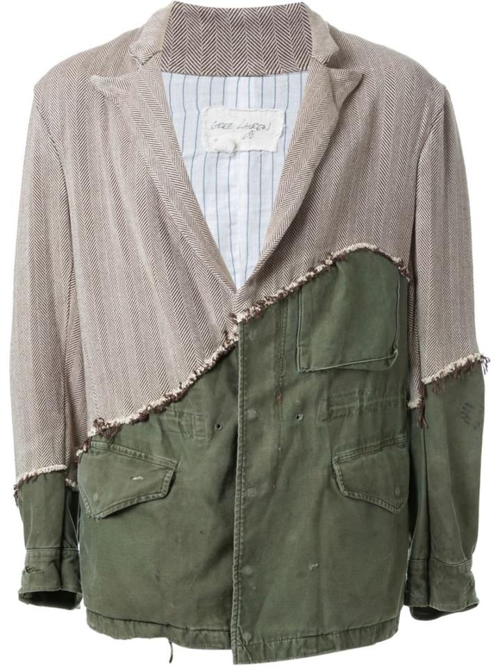Greg Lauren Distressed Design Army Jacket