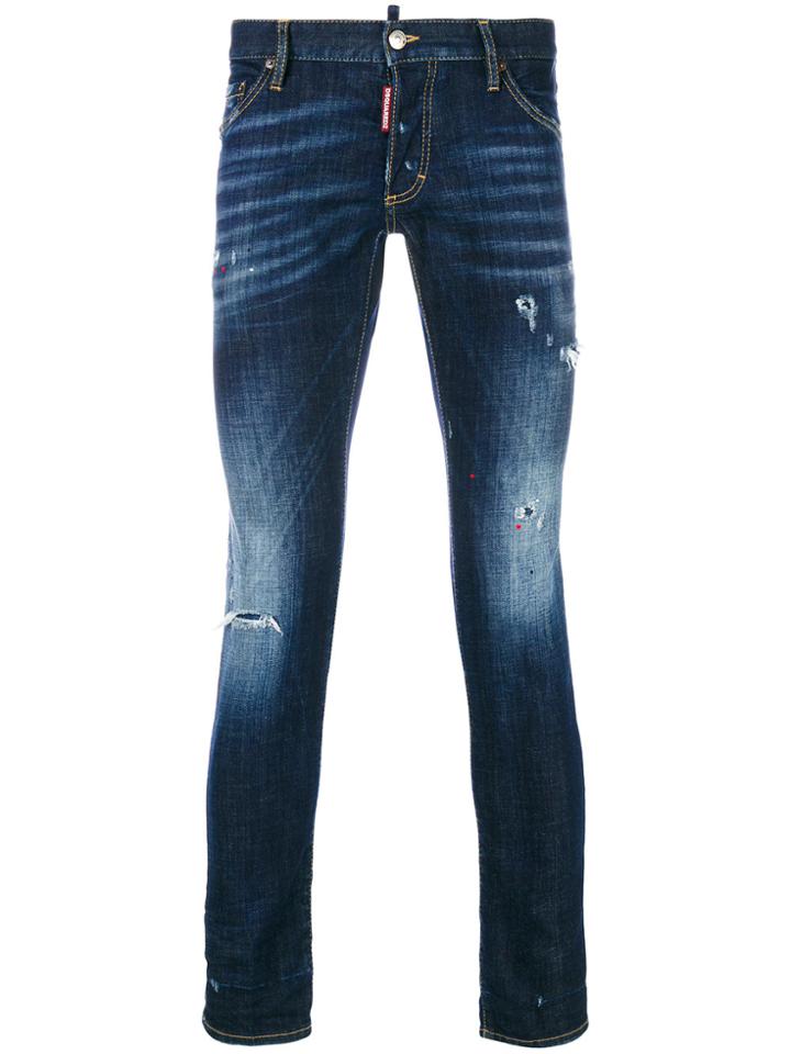 Dsquared2 Distressed Clement Jeans - Blue