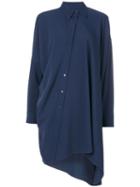 Mm6 Maison Margiela - Fluid Dress - Women - Polyester - 40, Blue, Polyester
