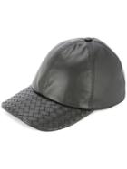 Bottega Veneta Leather Cap - Black