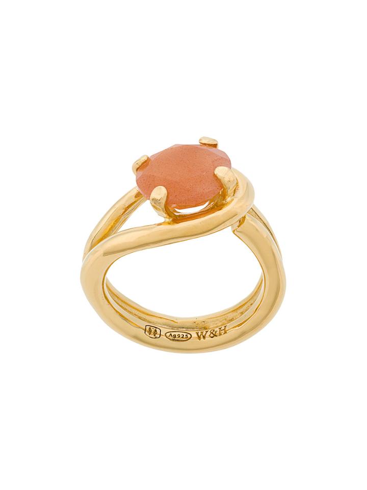 Wouters & Hendrix Technofossils Sunstone Ring - Metallic