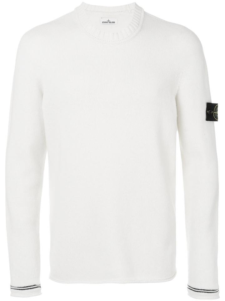 Stone Island - Long-sleeve Pullover - Men - Polyamide/wool - M, White, Polyamide/wool