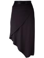 Ann Demeulemeester Asymmetric Midi Skirt, Women's, Size: 36, Black, Rayon