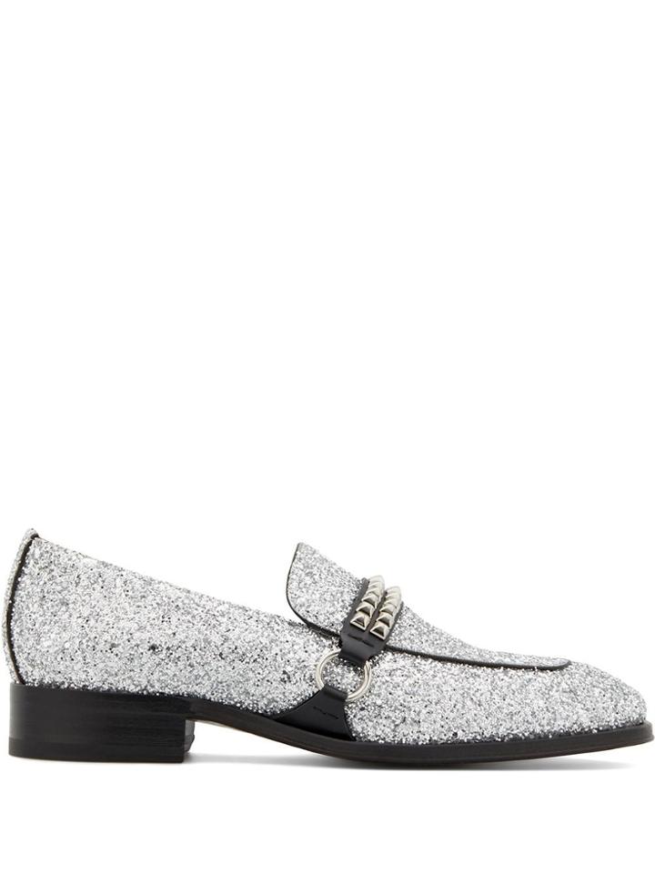Giuseppe Zanotti Angeles Loafers - Silver