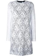 Msgm - Lace Dress - Women - Polyamide/polyester/viscose - 42, Grey, Polyamide/polyester/viscose