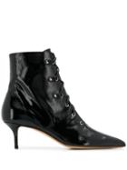Francesco Russo Lace-up Ankle Boots - Black