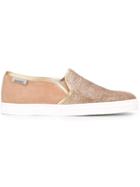Hogan Rebel R141 Sneakers, Women's, Size: 35.5, Nude/neutrals, Suede/leather/rubber