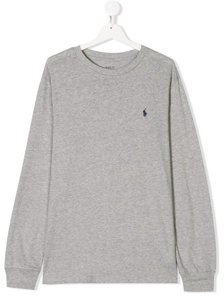 Ralph Lauren Kids Teen Crew Neck T-shirt - Grey