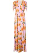 Carolina Herrera Floral-print Maxi Dress - Pink & Purple