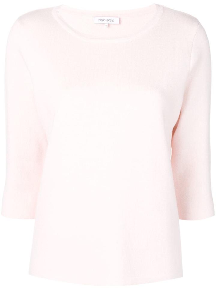 Philo-sofie Cashmere Fine Knit Sweater - Pink