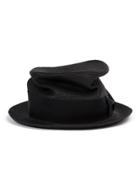 Ca4la Braid Silk Trilby Hat - Black