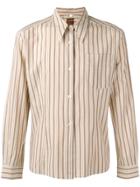 Romeo Gigli Vintage 1990's Striped Shirt - Neutrals