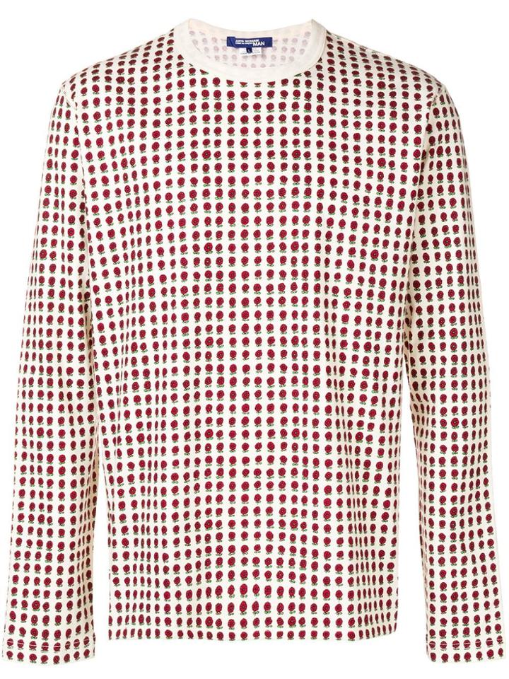 Junya Watanabe Man Floral Print T-shirt - White