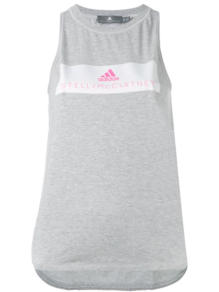 Adidas By Stella Mccartney Logo Print Tank Top - Grey