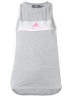 Adidas By Stella Mccartney Logo Print Tank Top - Grey