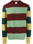 Paul Smith Striped Crew Neck Jumper - Red