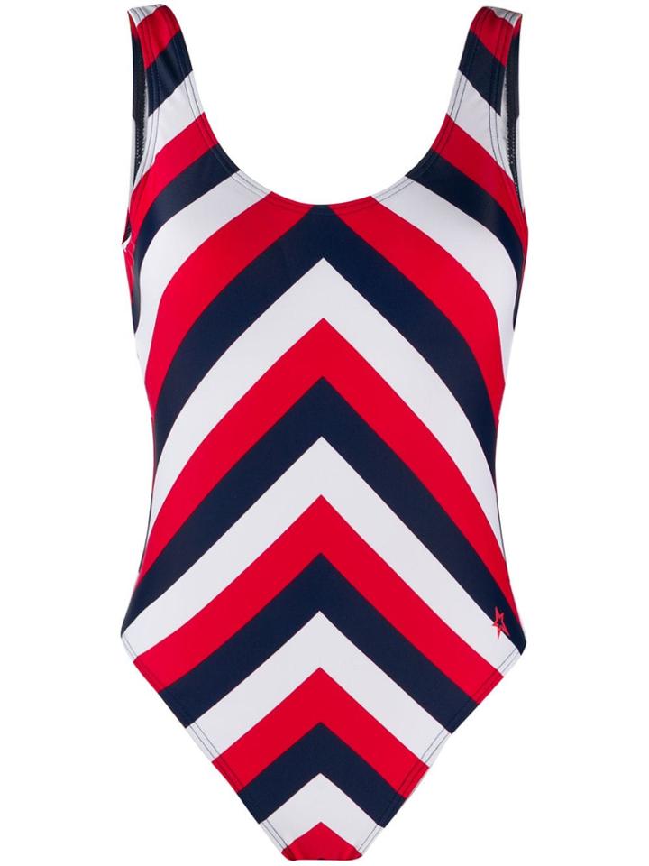 Perfect Moment Chevron One Piece - Red