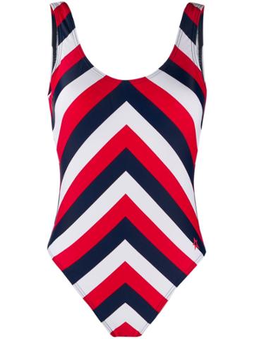 Perfect Moment Chevron One Piece - Red